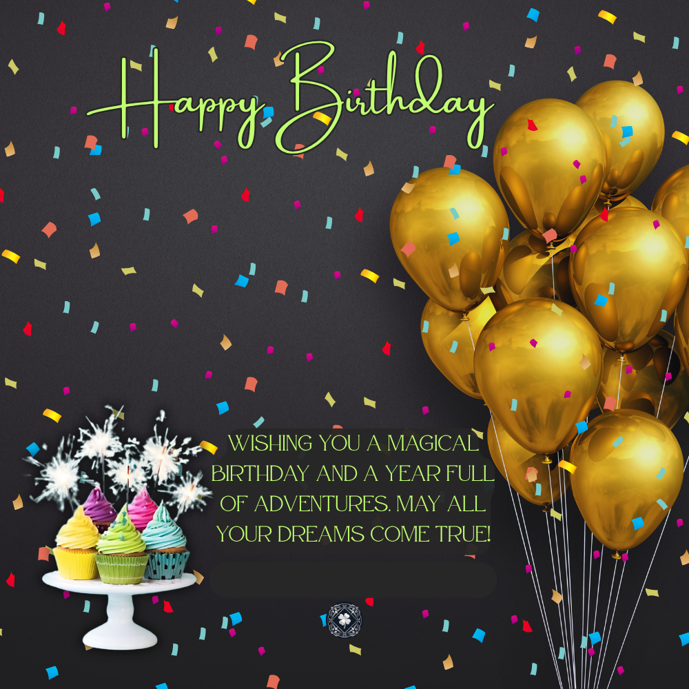 Custom Horizontal Signature Name Necklace: Magical Happy Birthday
