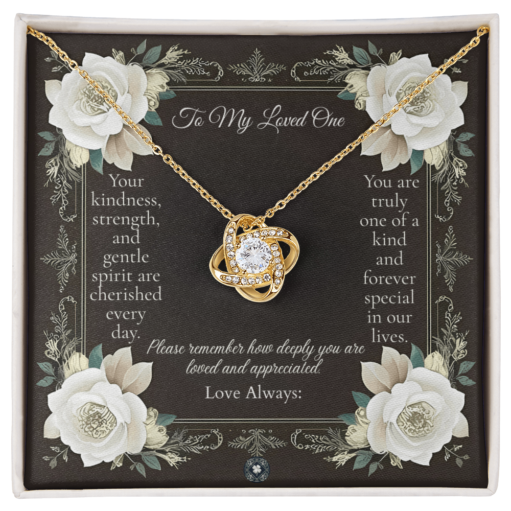 Love Knot Necklace: Angel