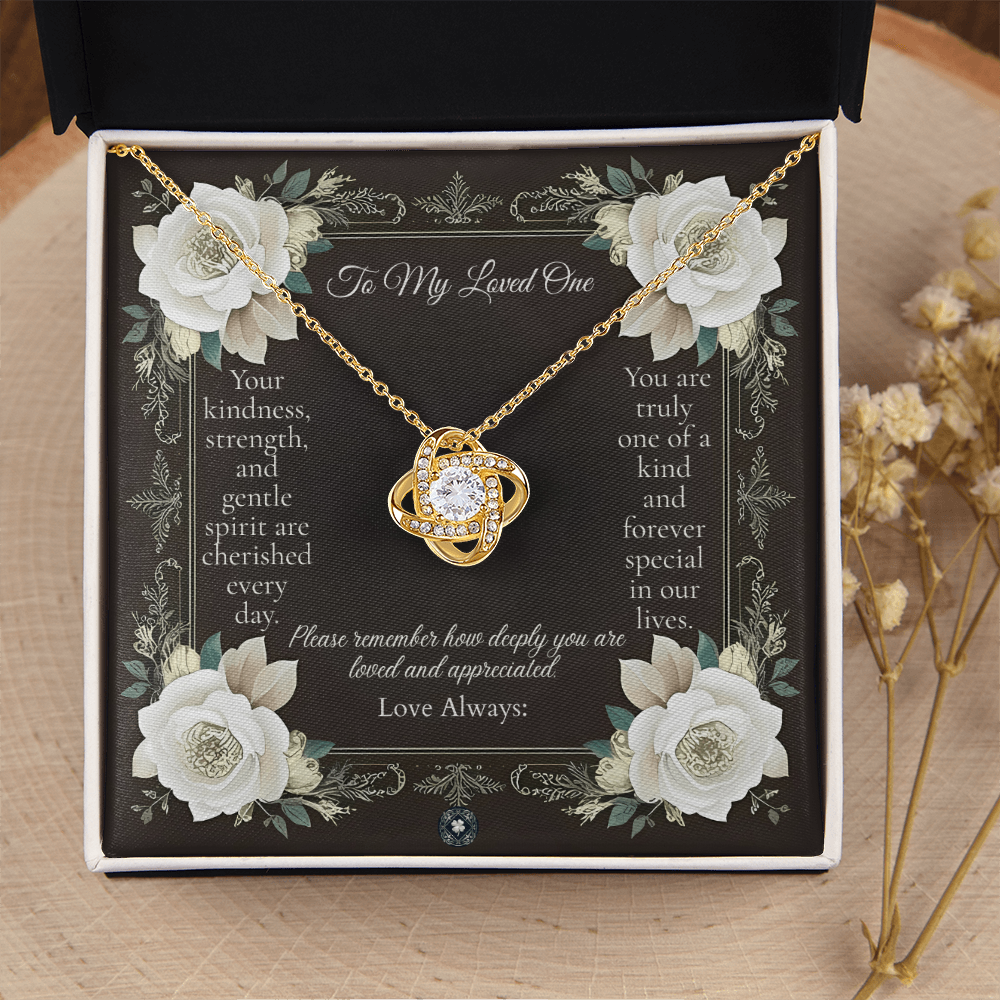 Love Knot Necklace: Angel