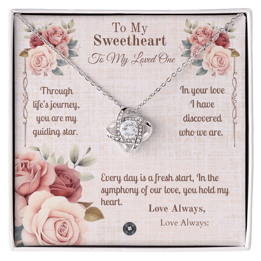 Love Knot Necklace: Sweetheart
