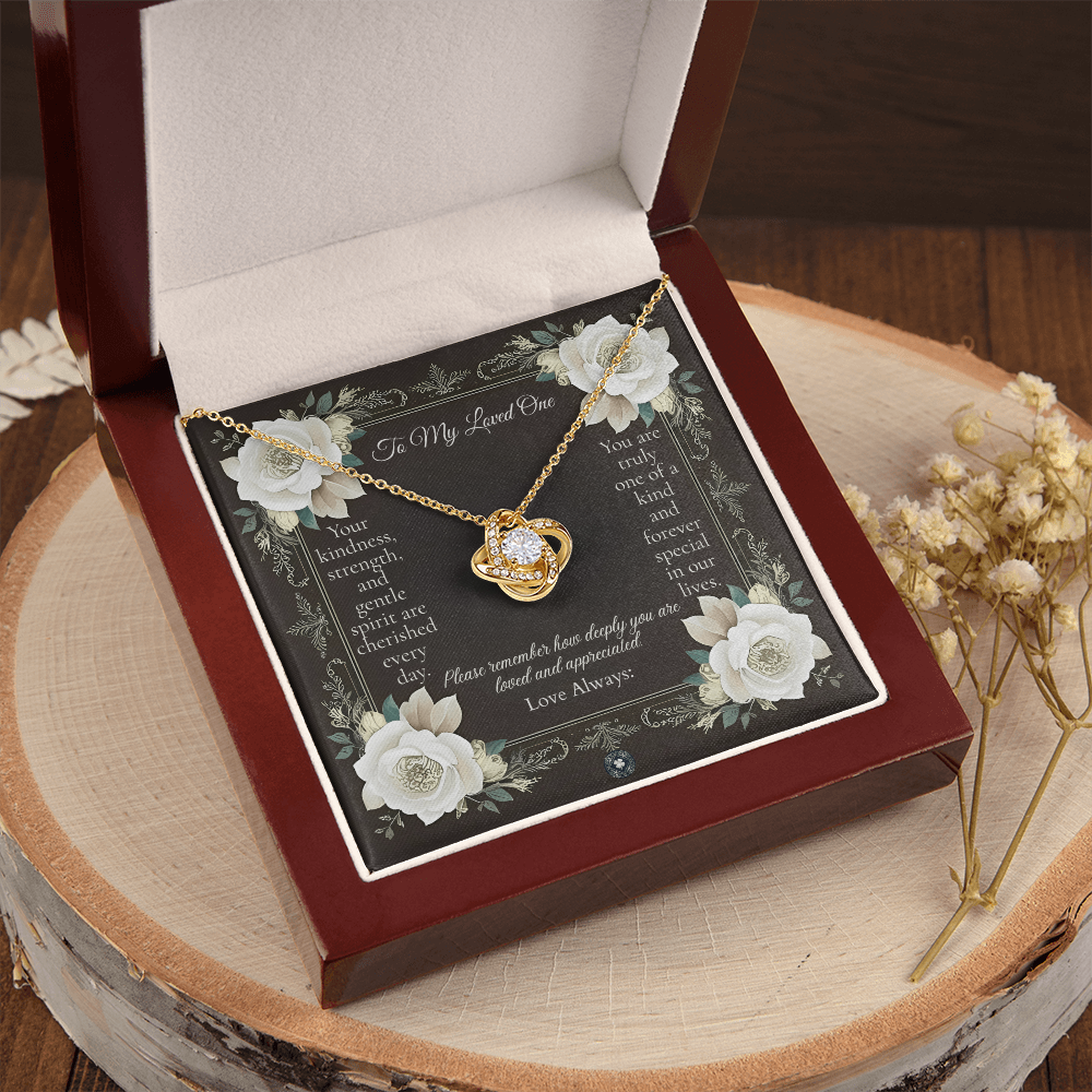 Love Knot Necklace: Angel