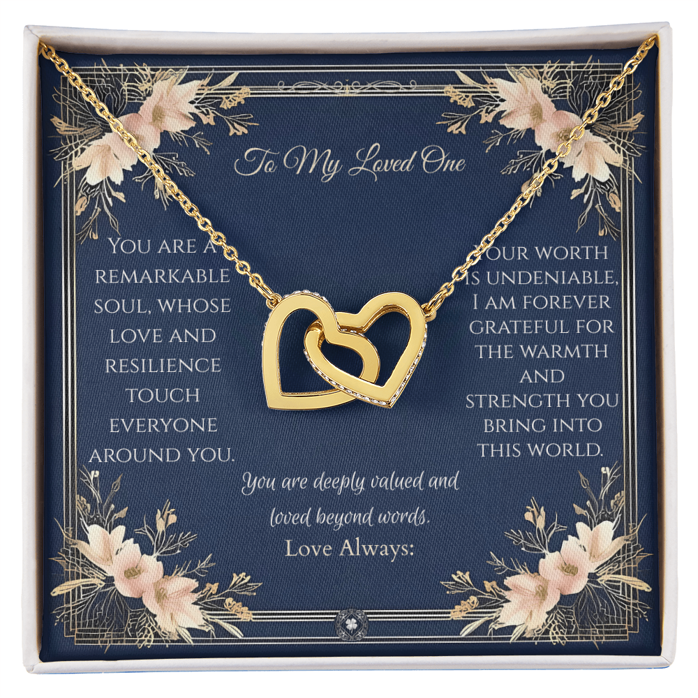 Interlocking Hearts Necklace: Princess