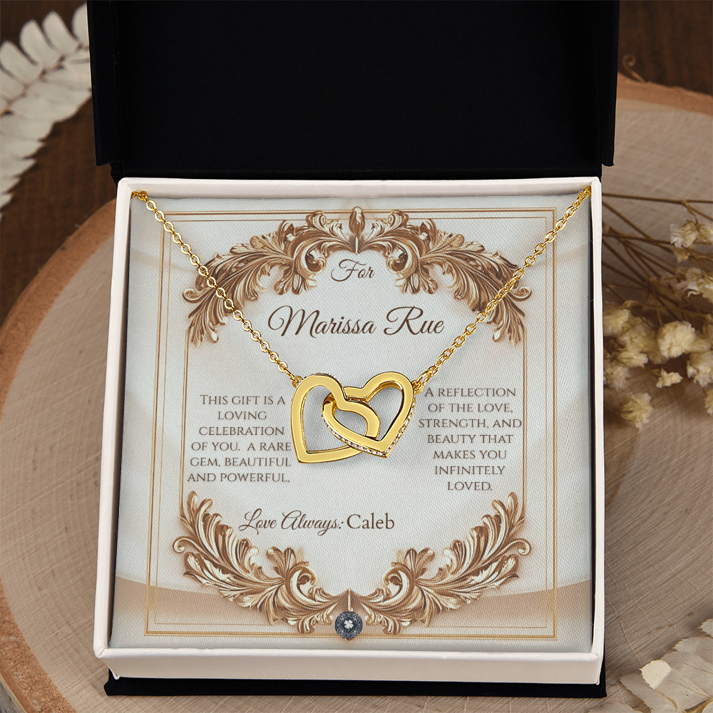 Interlocking Hearts Necklace: Elegance