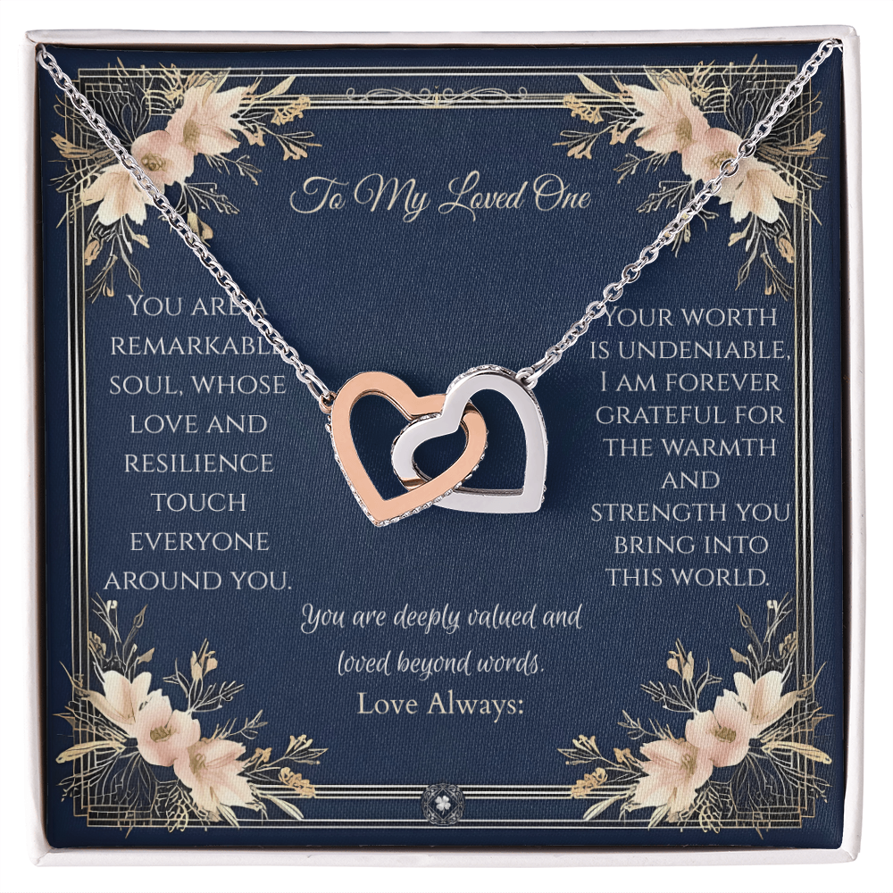 Interlocking Hearts Necklace: Princess