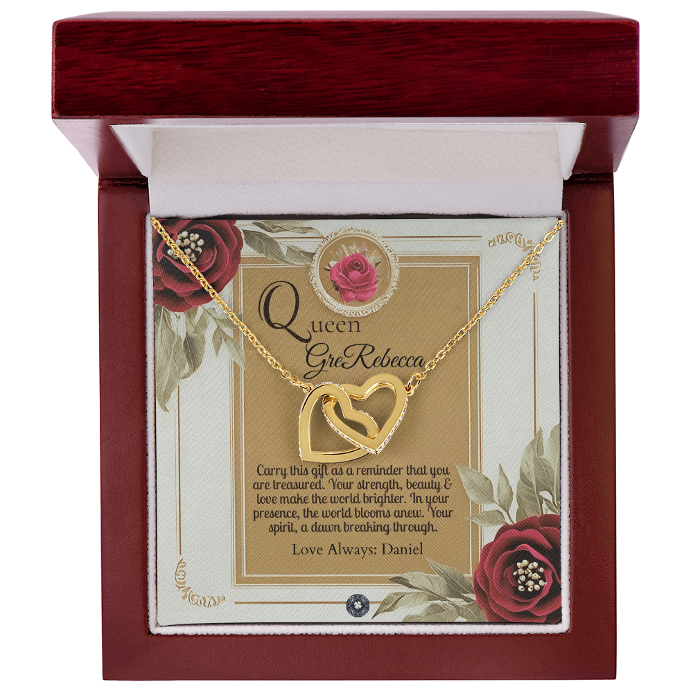 Interlocking Hearts Necklace: Queen