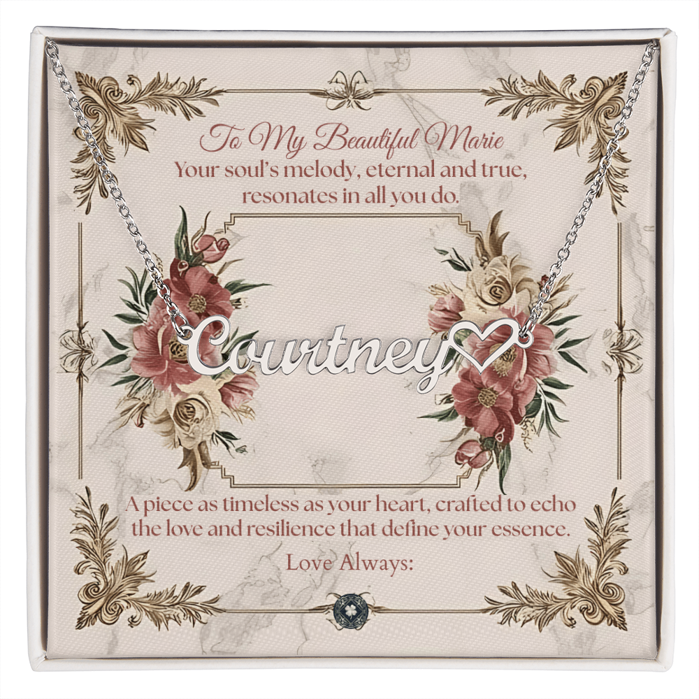 Heart & Name Necklace: Beautiful