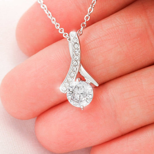 Alluring Beauty Necklace Jewelry 14k White Gold Two Tone Box The Silver Clover & Co.