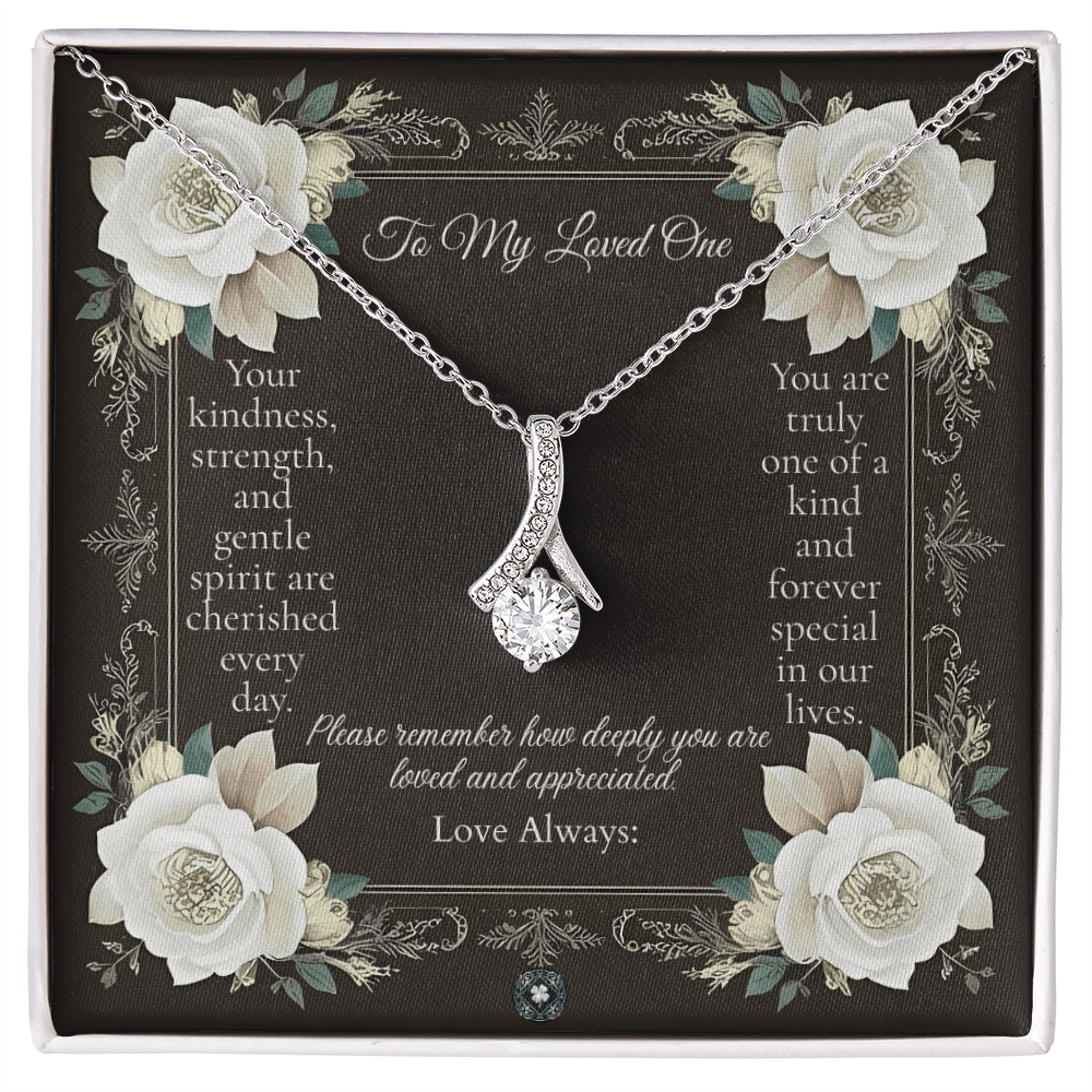 Alluring Beauty Necklace: Angel Jewelry 14k White Gold Two Tone Box The Silver Clover & Co.