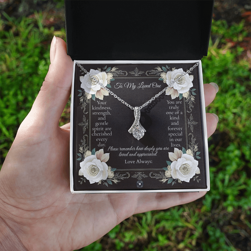 Alluring Beauty Necklace: Angel Jewelry 14k White Gold Two Tone Box The Silver Clover & Co.