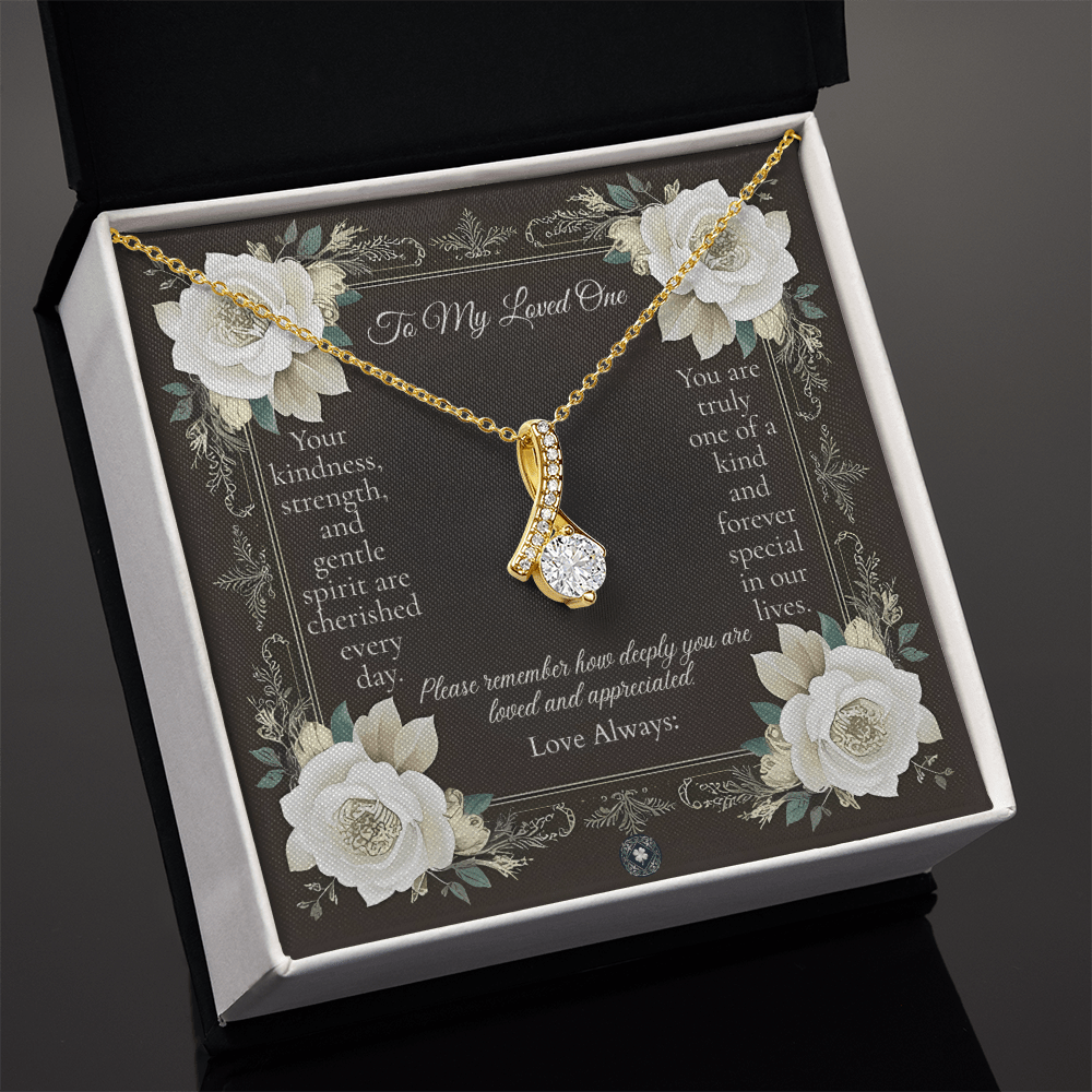 Alluring Beauty Necklace: Angel Jewelry 18K Yellow Gold Two Tone Box The Silver Clover & Co.