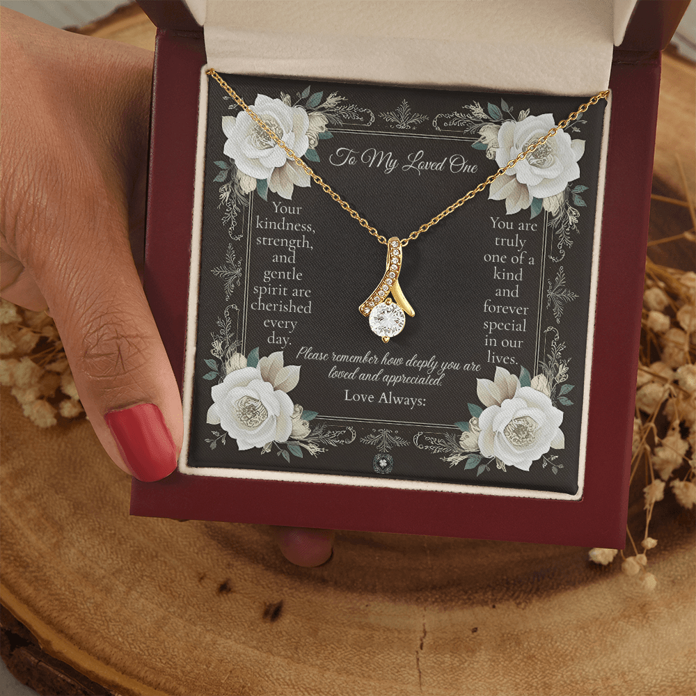 Alluring Beauty Necklace: Angel Jewelry 18K Yellow Gold Mahogany Style Luxury Box with LED The Silver Clover & Co.