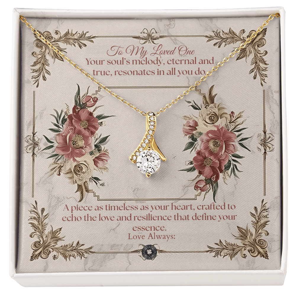 Alluring Beauty Necklace: Beautiful Jewelry 18K Yellow Gold Two Tone Box The Silver Clover & Co.