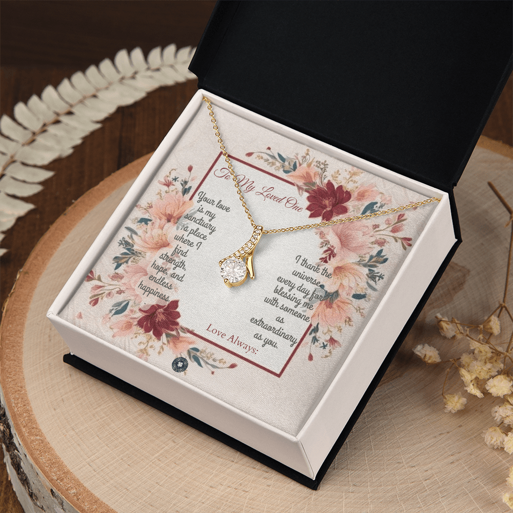 Alluring Beauty Necklace: Darling Jewelry 14k White Gold Two Tone Box The Silver Clover & Co.