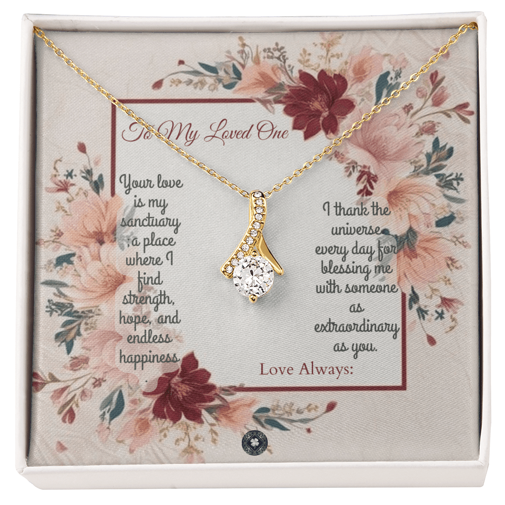 Alluring Beauty Necklace: Darling Jewelry 18K Yellow Gold Two Tone Box The Silver Clover & Co.