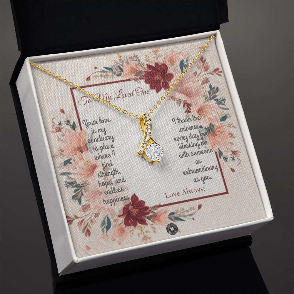 Alluring Beauty Necklace: Darling Jewelry 18K Yellow Gold Two Tone Box The Silver Clover & Co.