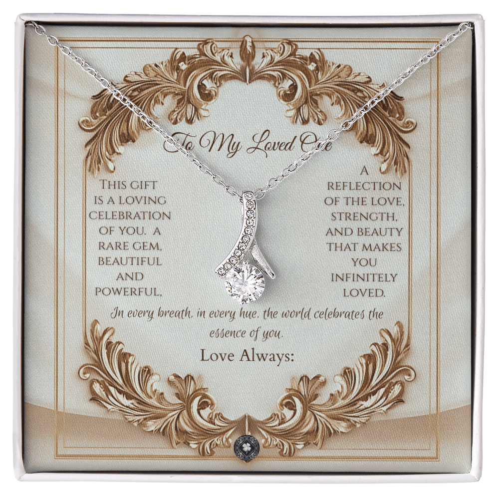 Alluring Beauty Necklace: Elegance Jewelry 14k White Gold Two Tone Box The Silver Clover & Co.