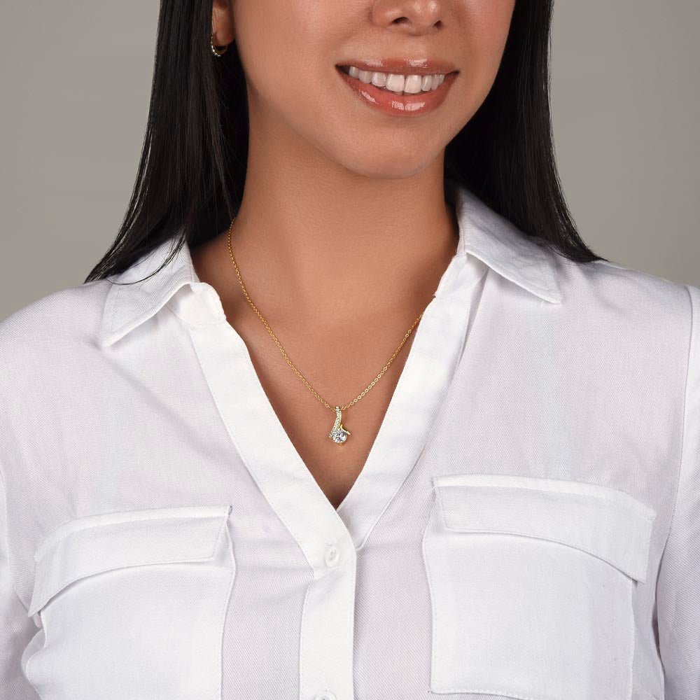 Alluring Beauty Necklace: Elegance Jewelry 18K Yellow Gold Two Tone Box The Silver Clover & Co.