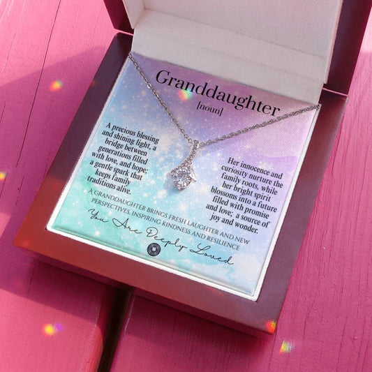 Alluring Beauty Necklace: For Granddaughter Jewelry 14k White Gold Galaxy Two Tone Box The Silver Clover & Co.