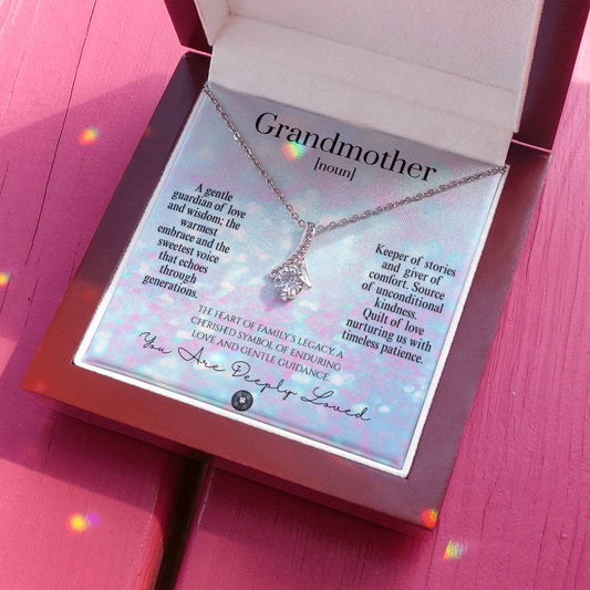 Alluring Beauty Necklace: For Grandmother Jewelry 14k White Gold Amethyst Two Tone Box The Silver Clover & Co.