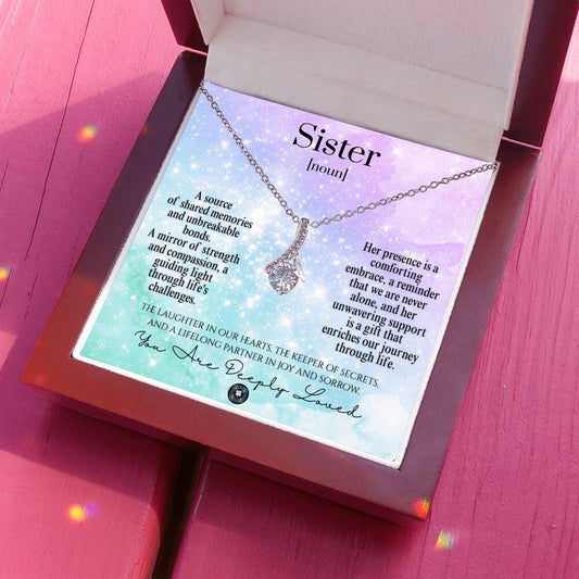Alluring Beauty Necklace: For Sister Jewelry 14k White Gold Amethyst Two Tone Box The Silver Clover & Co.
