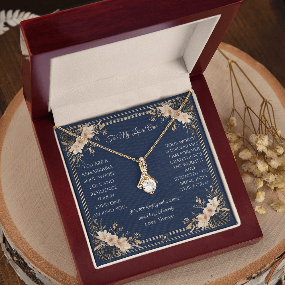 Alluring Beauty Necklace: Princess Jewelry 18K Yellow Gold Mahogany Style Luxury Box with LED The Silver Clover & Co.