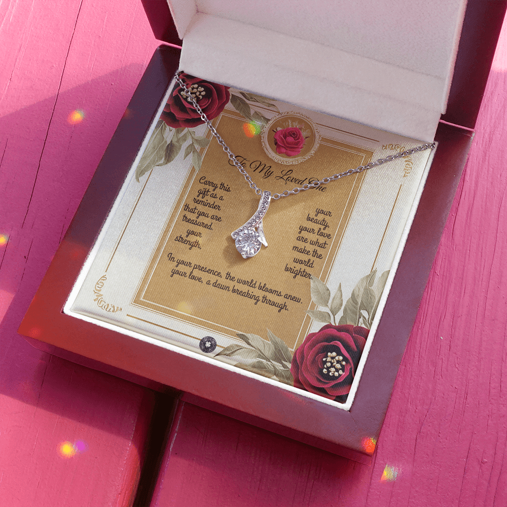 Alluring Beauty Necklace: Queen Jewelry 14k White Gold Two Tone Box The Silver Clover & Co.