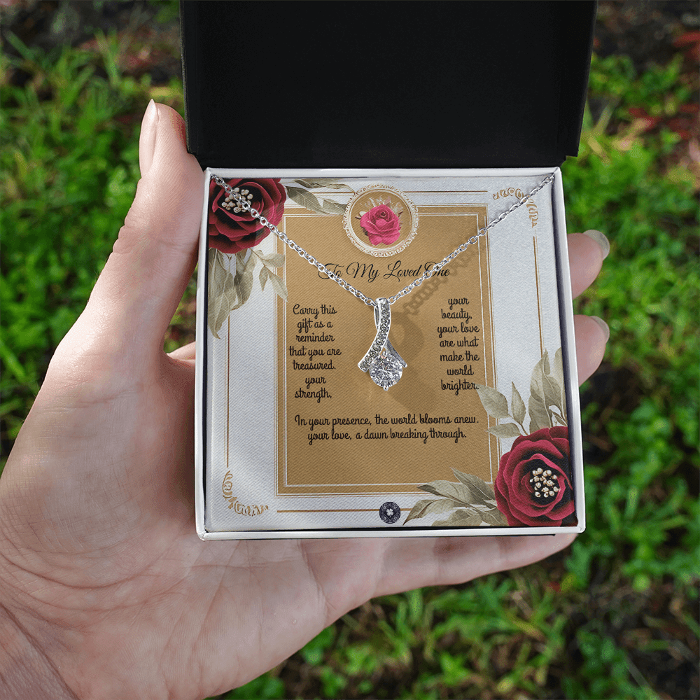 Alluring Beauty Necklace: Queen Jewelry 14k White Gold Two Tone Box The Silver Clover & Co.