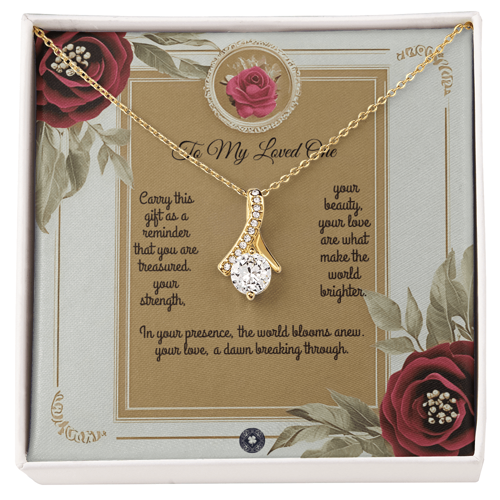 Alluring Beauty Necklace: Queen Jewelry 18K Yellow Gold Two Tone Box The Silver Clover & Co.