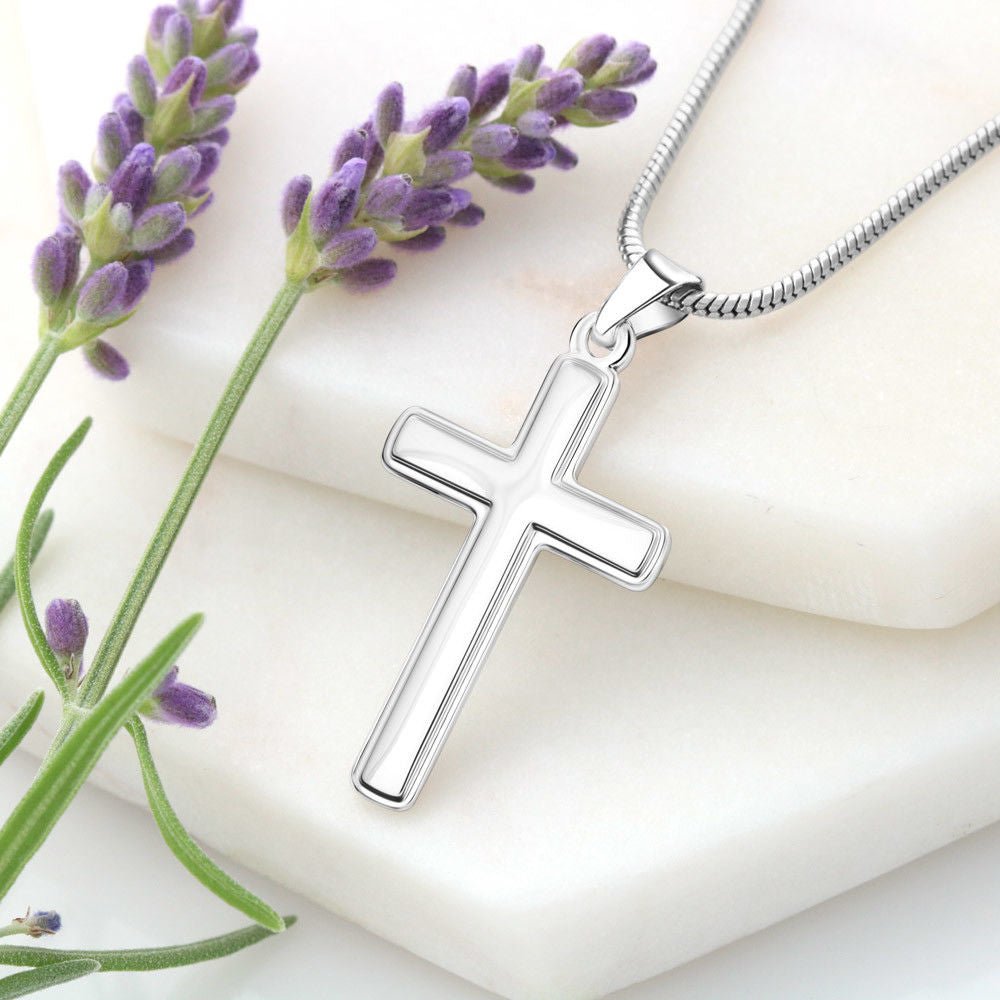 Artisan Cross Necklace: Elegance Jewelry Two Tone Box The Silver Clover & Co.