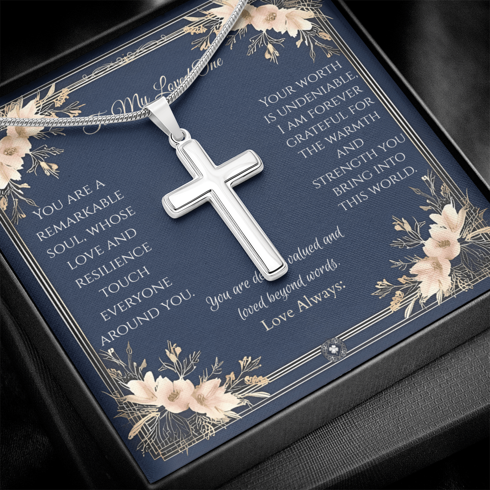 Artisan Cross Necklace: Princess Jewelry Two Tone Box The Silver Clover & Co.