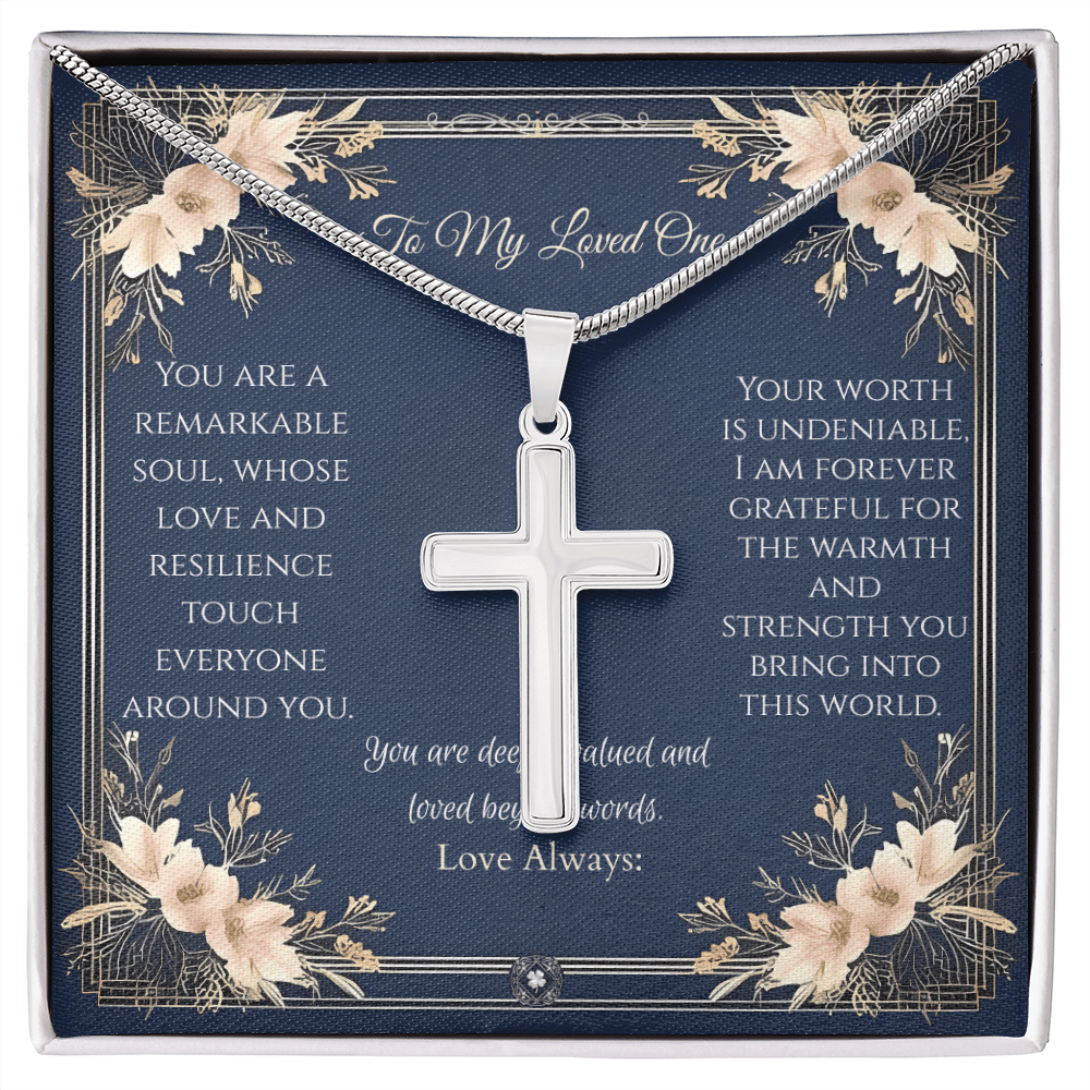 Artisan Cross Necklace: Princess Jewelry Two Tone Box The Silver Clover & Co.