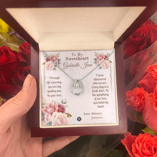 Lucky In Love Necklace: Sweetheart