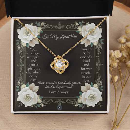 Love Knot Necklace: Angel