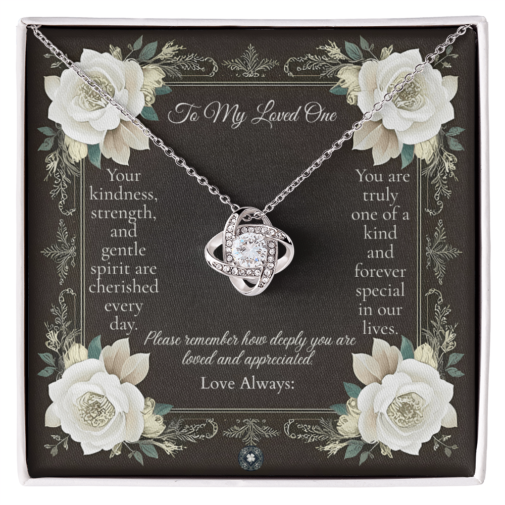 Love Knot Necklace: Angel