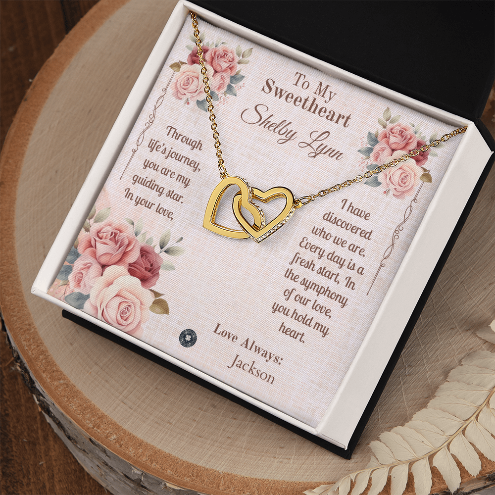 Interlocking Hearts Necklace: Sweetheart
