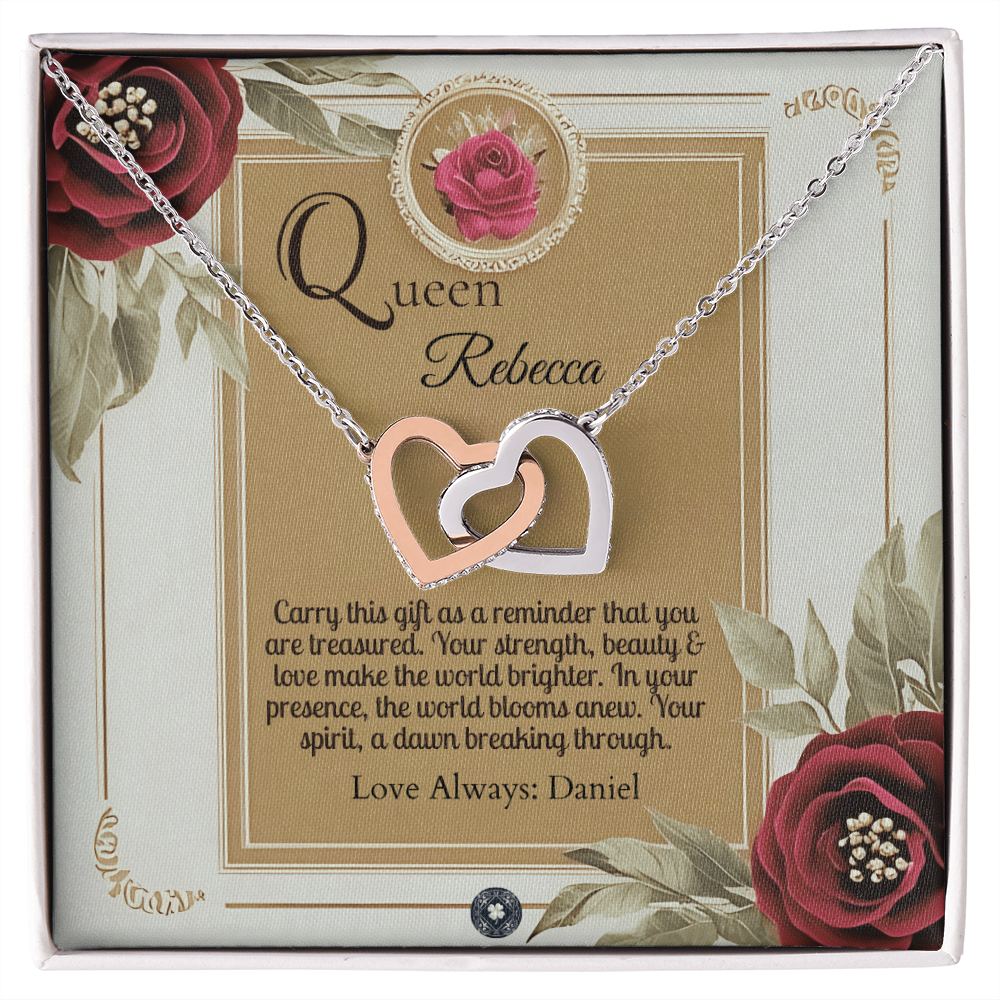 Interlocking Hearts Necklace: Queen