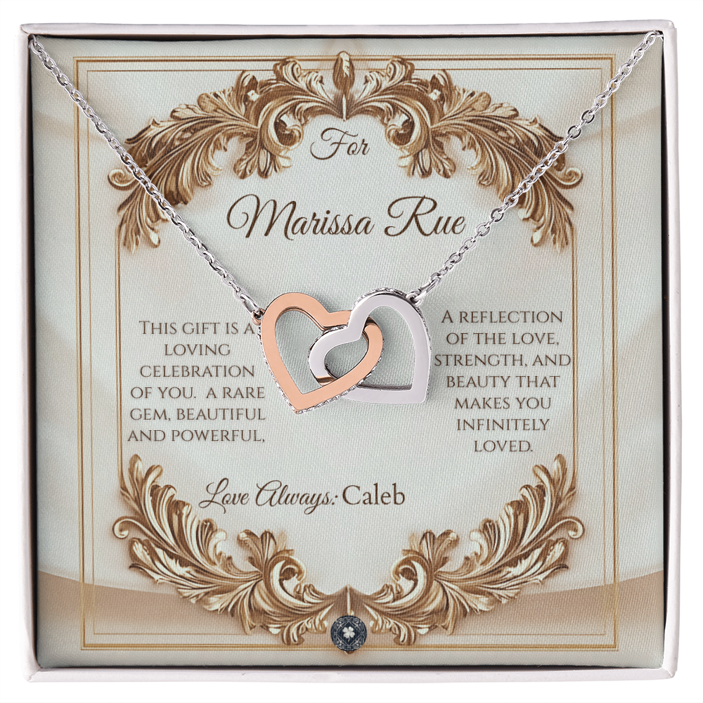 Interlocking Hearts Necklace: Elegance