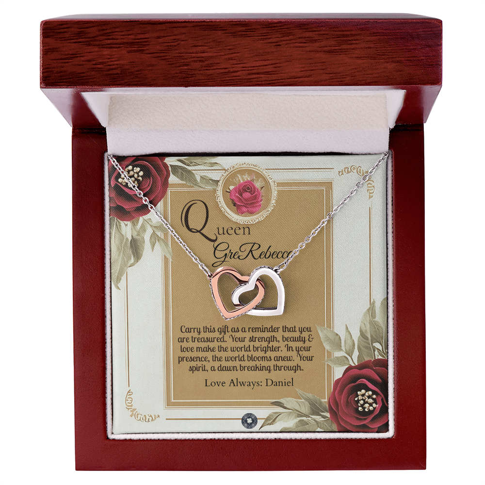 Interlocking Hearts Necklace: Queen