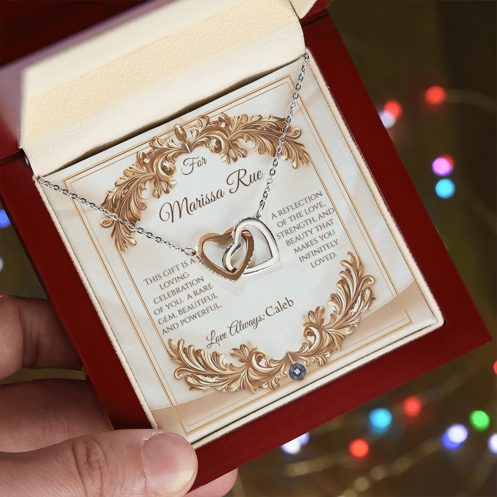 Interlocking Hearts Necklace: Elegance