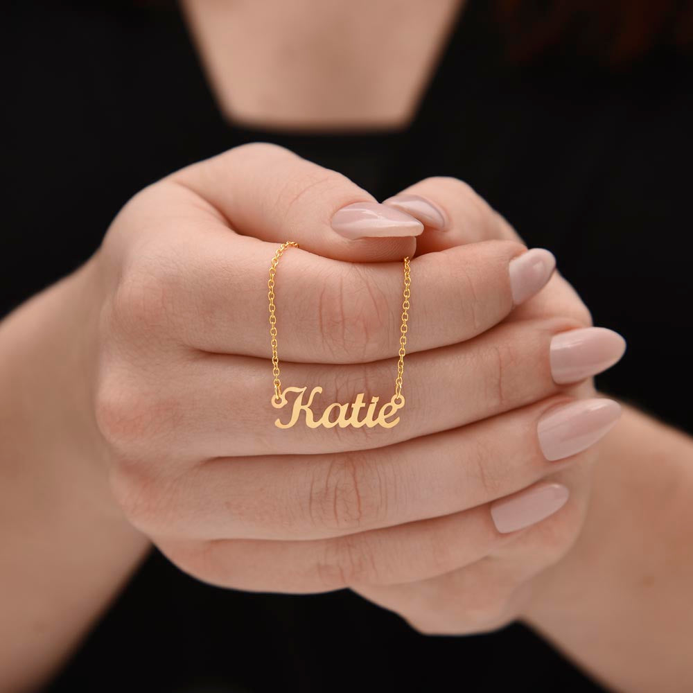 Horizontal Name Necklace