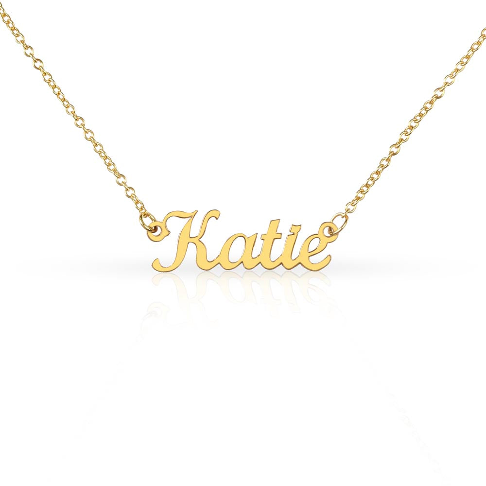 Horizontal Name Necklace