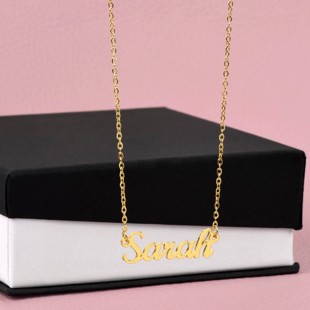 Horizontal Name Necklace