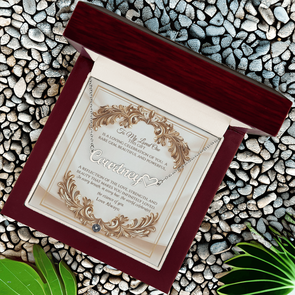 Heart & Name Necklace: Elegance