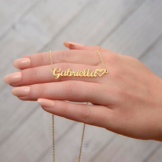 Heart & Name Necklace