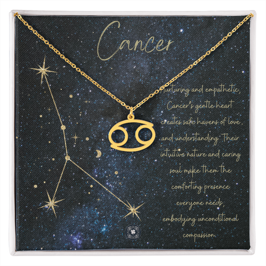Zodiac Symbol Necklace: Cancer