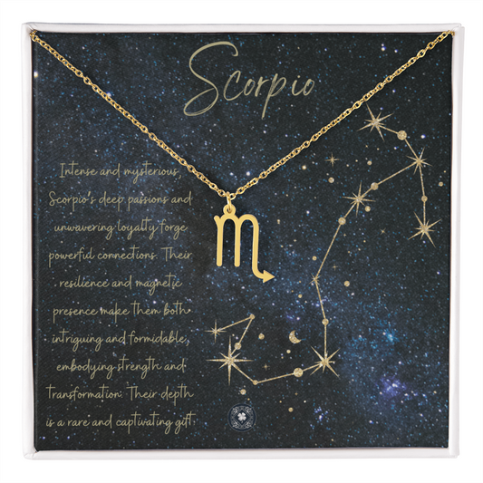 Zodiac Symbol Necklace: Scorpio