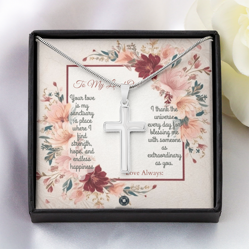 Artisan Cross Necklace: Darling