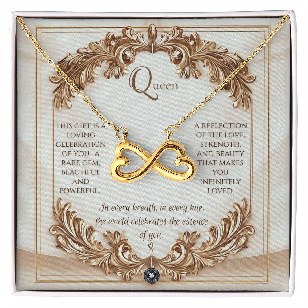 Endless Love Necklace: Elegance Jewelry 14k White Gold Two Tone Box The Silver Clover & Co.