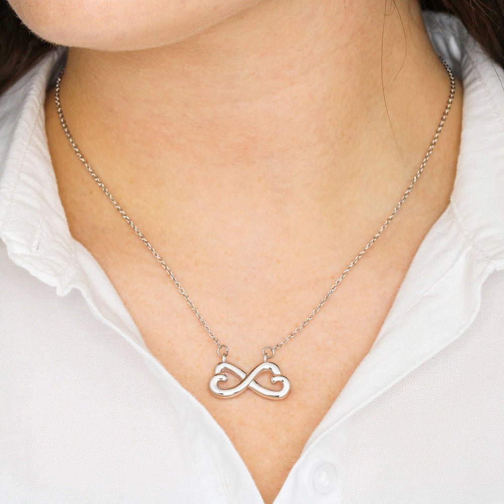 Endless Love Necklace: Elegance Jewelry 14k White Gold Two Tone Box The Silver Clover & Co.