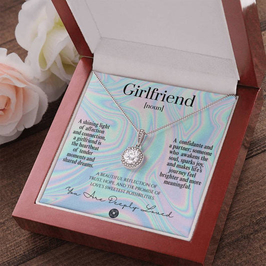 Eternal Hope Necklace: For Girlfriend Jewelry Dream Mahogany Style Luxury Box with LED The Silver Clover & Co.